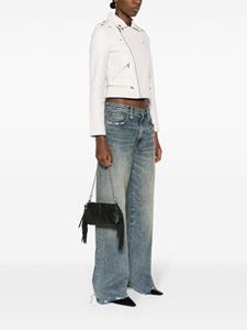 Maje Leren clutch - Zwart