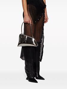 The Attico Sunrise faux-leather shoulder bag - Zilver