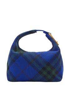 Burberry Peg geruite schoudertas - Blauw