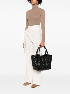 Emporio Armani diamond-quilted tote bag - Zwart