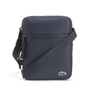 Lacoste Plat schoudertasje in piqué stof LCST