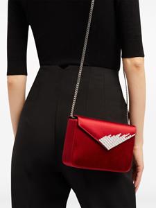 Giuseppe Zanotti Iveery satin clutch bag - Rood