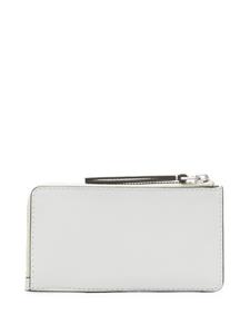 Tory Burch double-T leather cardholder - Grijs
