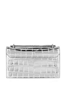 Philipp Plein Schoudertas met doodskopapplicatie - Zilver