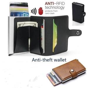 DizoeyoDizoey Mini-portemonnee met geldclip Portemonnee-kaartportemonnee voor heren Rfid-blokkering Slanke geldclip Walle Rfid-kaartportemonnee Pock
