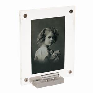 Gedenkartikelen Fotolijst Quinn 12x15cm met 4cm asbuisje: Transparant