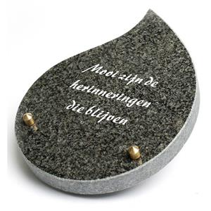 Gedenkartikelen Gedenksteen Traan: Mooi zijn de herinneringen die blijven