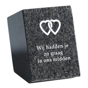 Gedenkartikelen Gedenksteen: Wij hadden je zo graag in ons midden