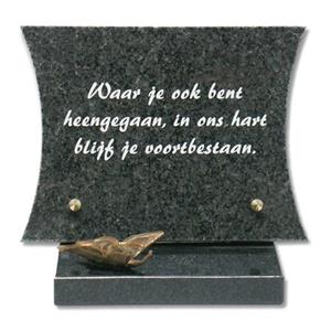 Gedenkartikelen Gedenksteen + Vlinder: Waar je ook bent heengegaan....