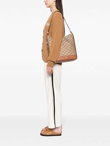 MCM large Himmel monogram shoulder bag - Bruin