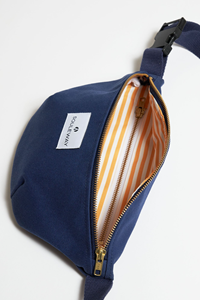 Damen vegan Gürteltasche Marineblau