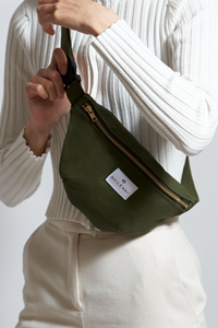 Souleway Damen vegan Gürteltasche Dunkel Olive