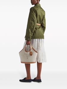 Prada Shopper met logoprint - Beige