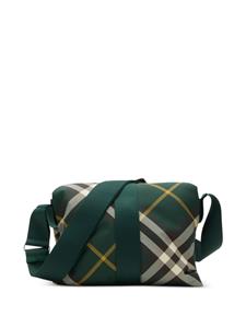 Burberry Pillow geruite messengertas - Groen