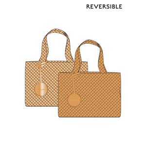 Ilse jacobsen Reversible Tote bag BAG08 M - 849725 Golden Metallic | Golden Nugget Golden Nugget Metallic