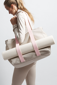 Souleway Damen vegan Yoga Tote Sand/Pink