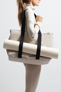 Souleway Damen vegan Yoga Tote Sand/Black