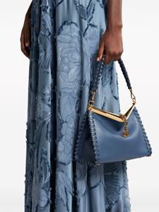 ETRO Vela raffia schoudertas - Blauw