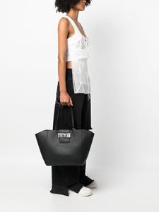 Versace Jeans Couture Shopper met logoplakkaat - Zwart
