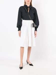 Sarah Chofakian Stella leren clutch - Zwart