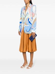 SERPUI Ellen clutch verfraaid met kristallen - Blauw