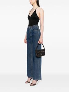 Self-Portrait small Diamante shoulder bag - Zwart