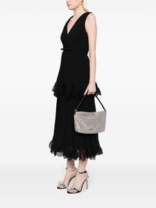 Self-Portrait medium Diamante shoulder bag - Zilver