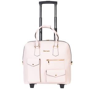 Olivia Lauren Tokyo Business Trolley roze Zakelijke koffer