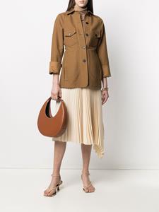 STAUD Moon leren schoudertas - Bruin