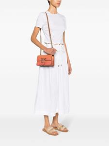 PINKO Love One raffia schoudertas - Bruin