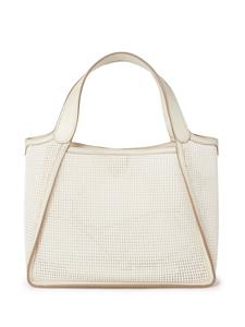 Stella McCartney Shopper met geborduurd logo - Beige