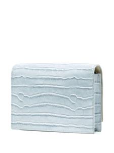 Yu Mei Suki crocodile-effect clutch bag - Blauw