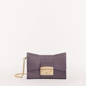 Furla Schoudertas in leer Metropolis Mini Remix