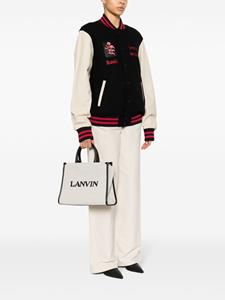 Lanvin shopper met logo-reliëf - Beige