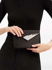 Giuseppe Zanotti Ivery satijnen clutch - Zwart