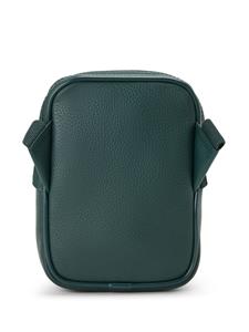 Lacoste faux-leather messenger bag - Groen