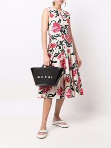 Marni Tropicalia kleine shopper - Zwart