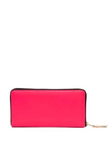 Comme Des Garçons Wallet Portemonnee met contrasterende rits - Roze