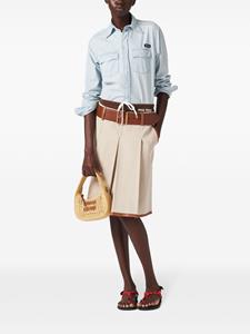 Miu Miu Wander gehaakte schoudertas - Beige