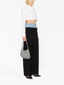 Prada Cleo leren schoudertas - Grijs