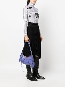 Balenciaga Le Cagole leren schoudertas - Paars