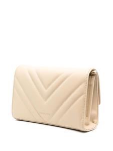 Patrizia Pepe Schoudertas met logoplakkaat - Beige