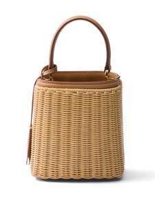 Prada Bucket-tas met logo - Beige