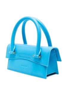 Patrizia Pepe Shopper met logoplakkaat - Blauw