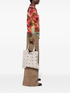 Bao Bao Issey Miyake Lucent panelled tote bag - Beige