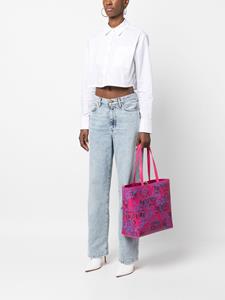 Versace Jeans Couture Shopper met print - Roze