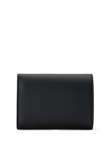 Lacoste logo-plaque tri-fold wallet - Zwart
