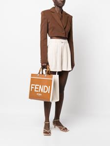 FENDI Shopper met logoprint - Bruin