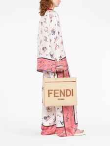 FENDI Sunshine raffia shopper - Beige