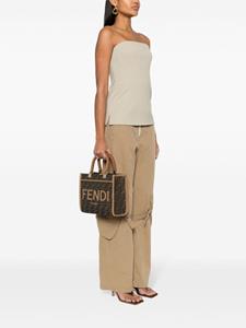 FENDI Sunshine kleine shopper - Bruin